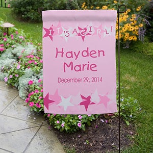 Personalized Garden Flags - New Baby - 11229