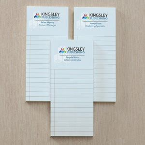 Corporate Logo Personalized Notepad Set Of 3 - 11266