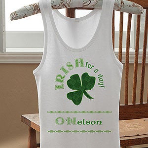 Personalized St Patrick's Day Clothing - Irish For A Day - 11284