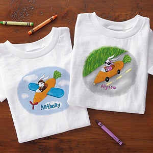 Kids Personalized Easter Bunny Clothes - Retro Rabbit - 11308