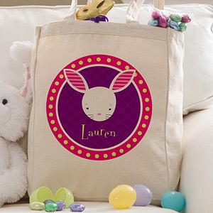 Personalized Easter Bunny Tote Bag - 11310