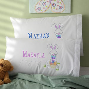 Personalized Easter Bunny Pillowcases - 11316