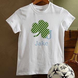 Personalized Boys Shamrock Clothes - 11321