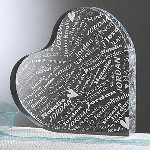 Personalized Heart Keepsake - Couple In Love - 11387
