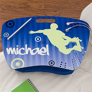 Personalized Kids Lap Desk - Skateboard - 11388