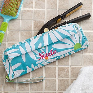 Personalized Flat Iron Case - Daisies - 11397