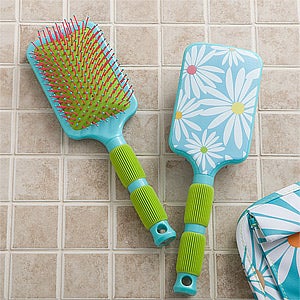 Paddle Hair Brush - Daisies - 11408