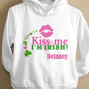 Kids Personalized Irish Apparel - Kiss Me I'm Irish - 11424