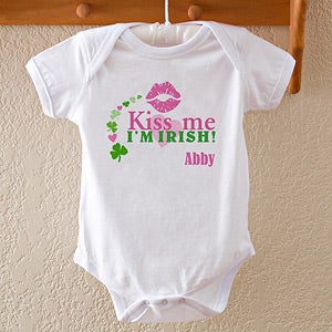 Kids Personalized Irish Apparel - Kiss Me I'm Irish - 11424