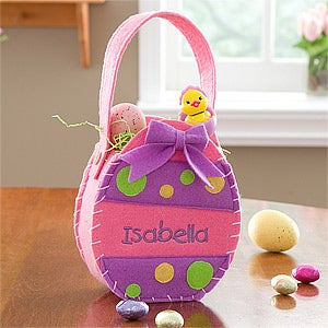 Personalized Easter Baskets - Easter Egg Treat Bags - 11433