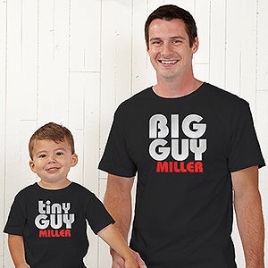 Personalized Father & Son Clothing - Big Guy and Little Guy Collection - 11442