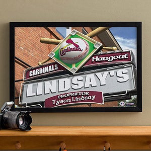 Personalized St. Louis Cardinals MLB Pub Sign Canvas Print - 11481