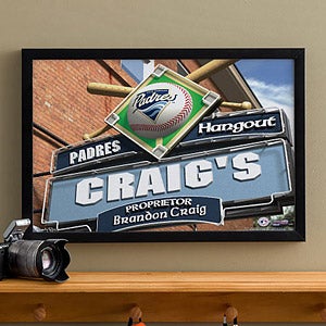 Personalized San Diego Padres MLB Pub Sign Canvas Print - 11493