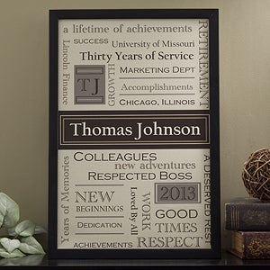 Personalized Retirement Canvas Art - 11504
