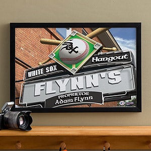 Personalized Chicago White Sox MLB Pub Sign Canvas Print - 11509