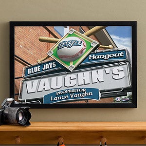 Personalized Toronto Blue Jays MLB Pub Sign Canvas Print - 11516