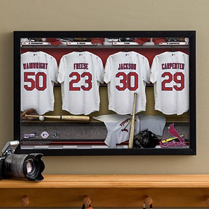 Personalized St Louis Cardinals MLB Baseball Locker Room Canvas - 11549
