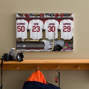Personalized St Louis Cardinals MLB Baseball Locker Room Canvas - 11549