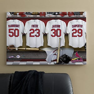 Personalized St Louis Cardinals MLB Baseball Locker Room Canvas - 11549
