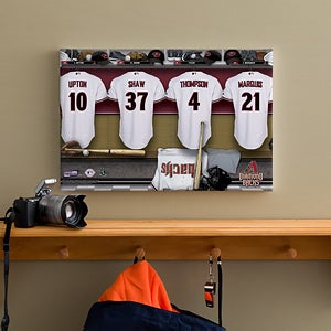 Personalized Arizona Diamondbacks MLB Baseball Locker Room Canvas - 11553