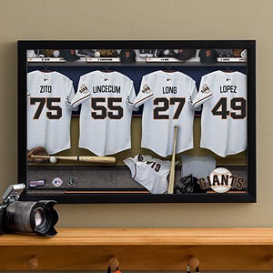 Personalized San Francisco Giants MLB Baseball Locker Room Canvas - 11559