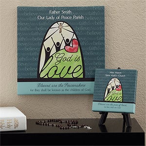 Personalized Canvas Art - God Is Love - 11571