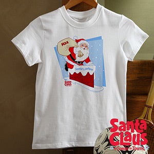 Personalized Kids Christmas Clothes - Santa Claus Is Coming To Town - 11578