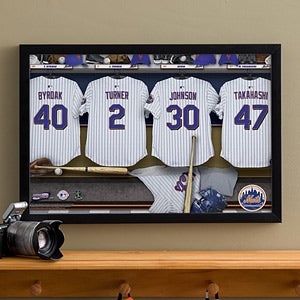 Personalized New York Mets MLB Baseball Locker Room Canvas - 11640