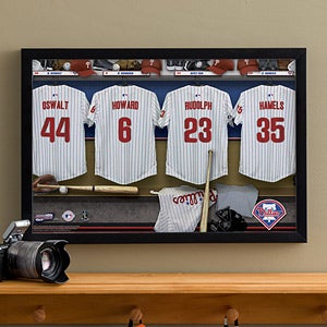 Personalized Philadelphia Phillies MLB Baseball Locker Room Canvas - 11661