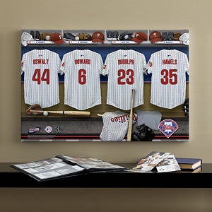 Personalized Philadelphia Phillies MLB Baseball Locker Room Canvas - 11661