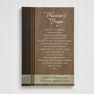 Personalized Canvas Artwork - Physician's Prayer - 11713