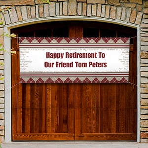 Personalized Retirement Party Banner - Happy Retirement - 11714