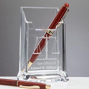Personalized Law Office Pen Holder - 11716
