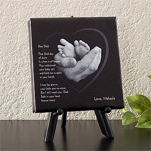 Personalized Canvas Art - Dad's Loving Hands - 11730
