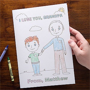 Personalized Grandpa Oversized Greeting Cards - Grandpa & Me - 11732