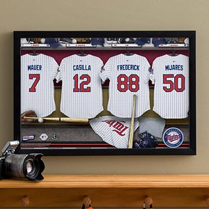 Personalized Minnesota Twins MLB Baseball Locker Room Canvas - 11747