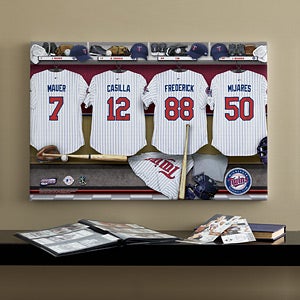 Personalized Minnesota Twins MLB Baseball Locker Room Canvas - 11747