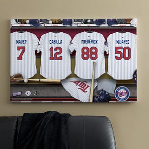 Personalized Minnesota Twins MLB Baseball Locker Room Canvas - 11747