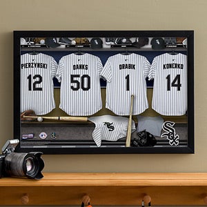 Personalized Chicago White Sox MLB Baseball Locker Room Canvas - 11748