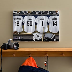 Personalized Chicago White Sox MLB Baseball Locker Room Canvas - 11748