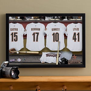 Personalized Houston Astros MLB Baseball Locker Room Canvas - 11751