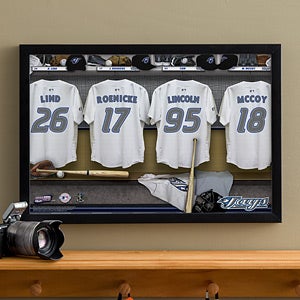 Personalized Toronto Blue Jays MLB Baseball Locker Room Canvas - 11753