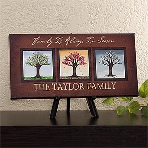 Personalized Family Name Artwork - The Seasons - 11789
