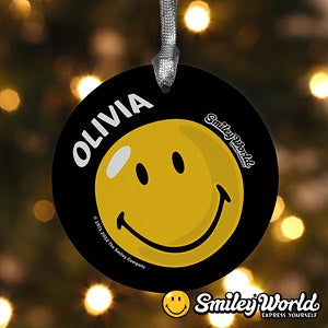 Personalized Smiley Face Christmas Ornaments - 11817