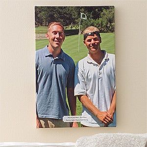 Personalized Golf Photo Canvas Art - Perfect Day - 11912