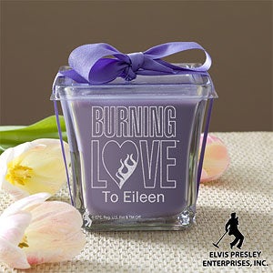 Personlized Elvis Burning Love Candles - 11943