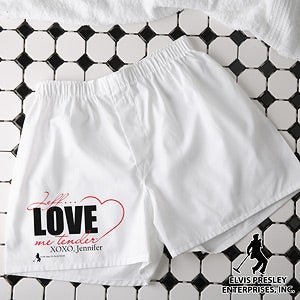 Personalized Boxer Shorts - Love Me Tender - 11949