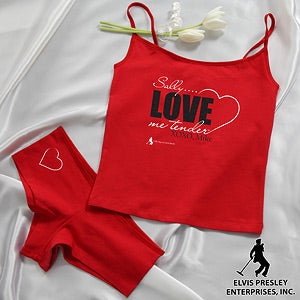 Personalized Elvis Camisole & Underwear - Love Me Tender - 11950