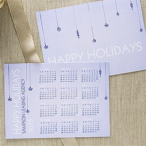 Personalized Holiday Greeting Cards - Calendar - 11965