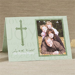Personalized Photo Christmas Cards - Holiday Joy - 11986